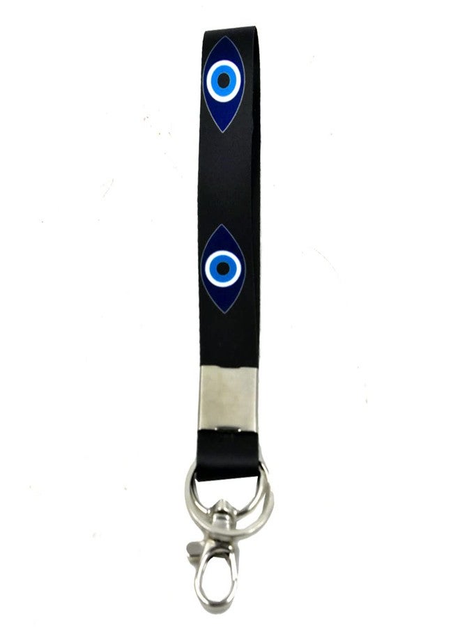 AFH Evil Eye Good Luck Lucky Charm Fabric Bike Protection Gift Key Chain - Image 1